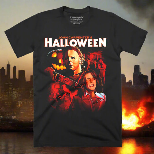 HELLSCREAM THREADS – Halloween Horror Art Tee for Men (Breathable Organic Cotton Casual Fit)