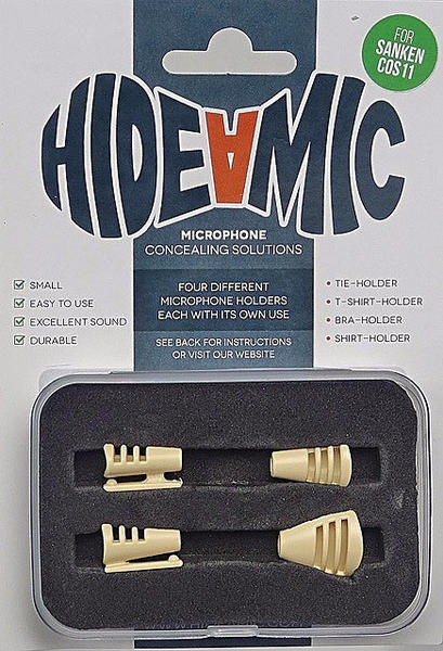 Hide-A-Mic COS11 Set 4 different holders (Beige, White, Clear, Black, Grey)