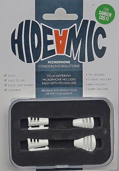 Hide-A-Mic COS11 Set 4 different holders (Beige, White, Clear, Black, Grey)
