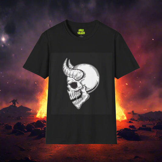 HORNED DEVIL Infernal Softstyle T-Shirt – Sinfully Comfortable Streetwear for the Loud & Legendary