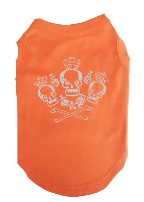 Rose Reaper Pup Tank – Skull Print Dog T-Shirt For Tiny Hellraisers (All Seasons)