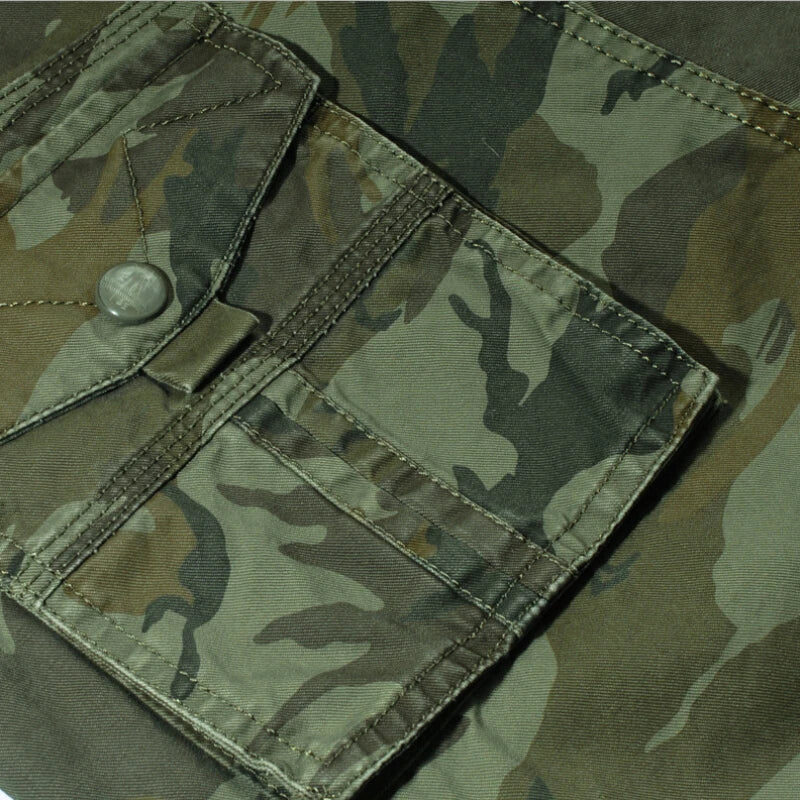 "Concrete Ghosts" – 2025 Loose Fit Camo Cargo Shorts for Men (Size 29–44)