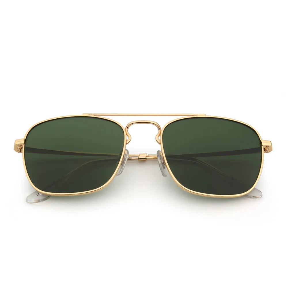 JM EdgeForce Square Sunglasses for Men & Women – Metal Frame UV400 Protection, Rock & Roll Ready