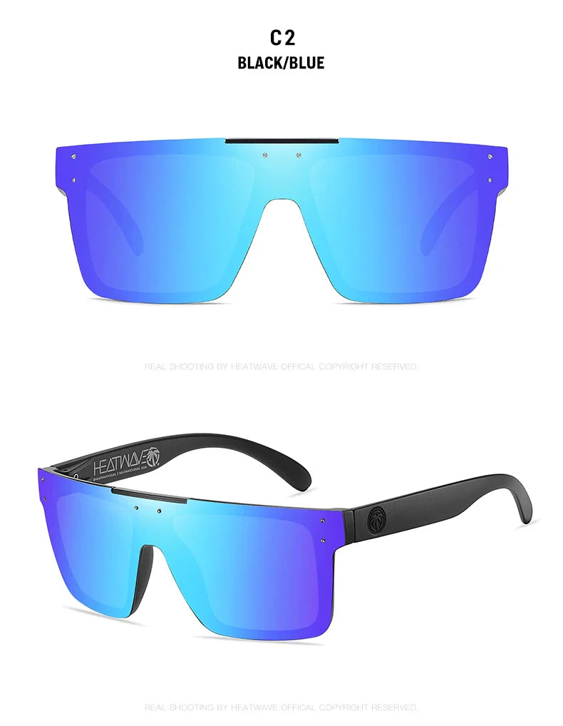 HEAT WAVE: OVERDRIVE Polarized Lens Cyclone-Glam UV400 Sunglasses – Lizard Vigilante Limited Run Edition