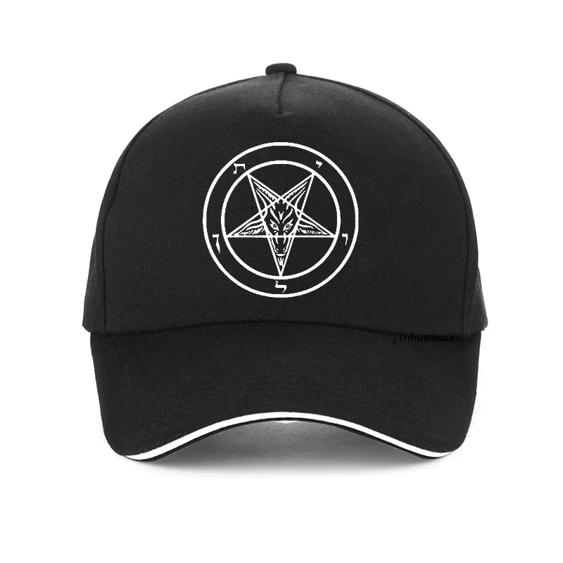 Pentagram Gothic Occult Satan Baseball Cap – Unisex Dad Hat Summer Leisure Trucker Cap Snapback Gorras