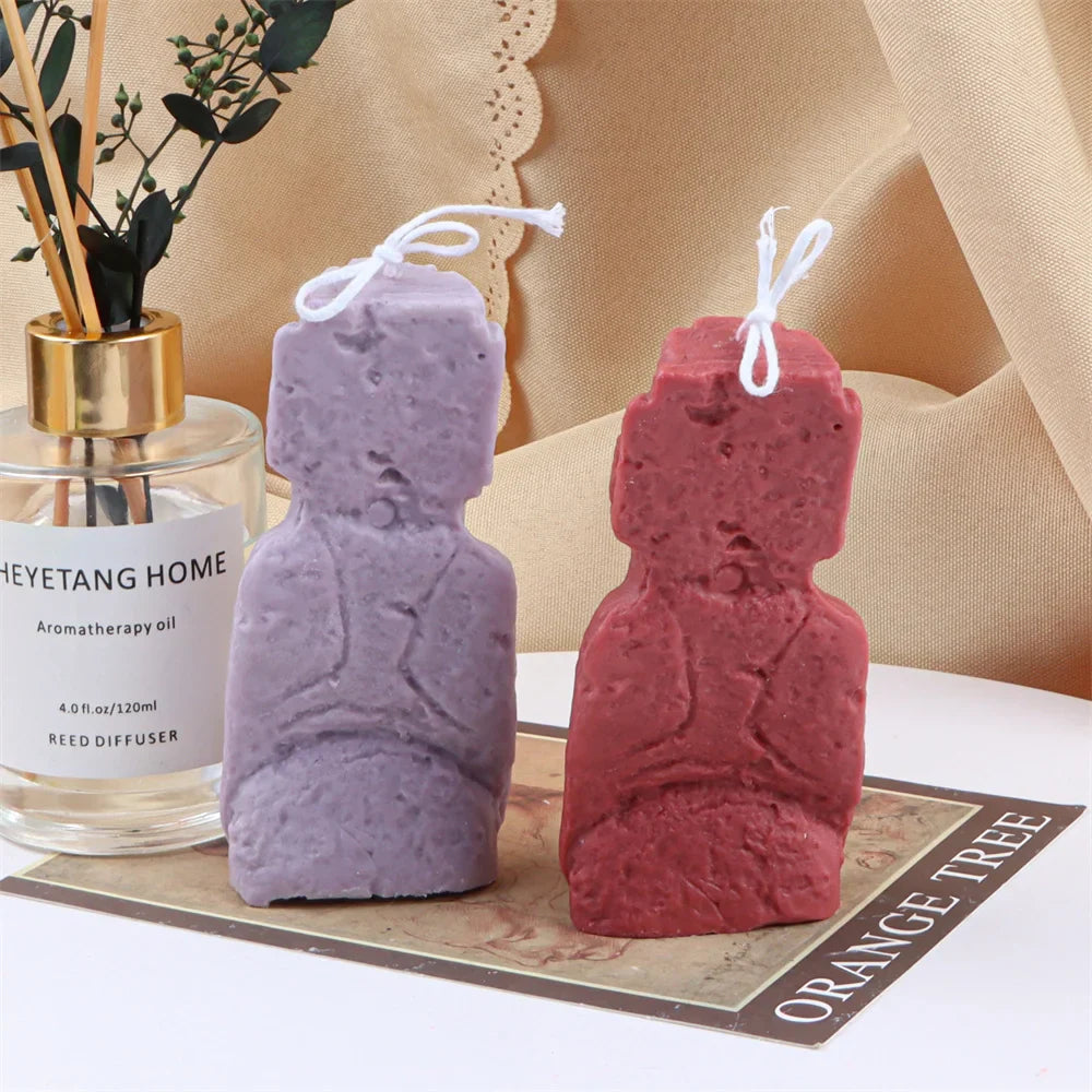 Big Nose Moai Statue Silicone Mold – Epic Easter Island Sculpture Craft, Custom Candle Making & Resin Artwork