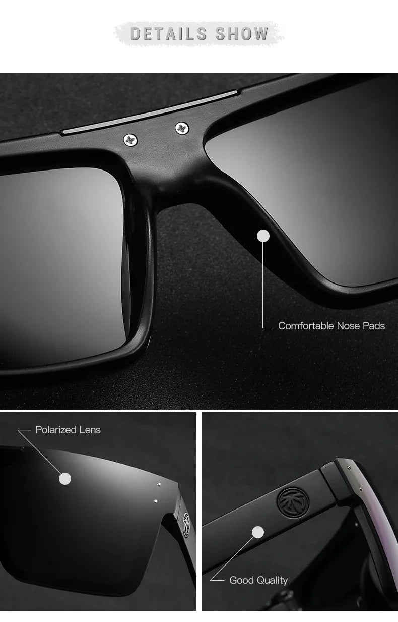 HEAT WAVE: OVERDRIVE Polarized Lens Cyclone-Glam UV400 Sunglasses – Lizard Vigilante Limited Run Edition