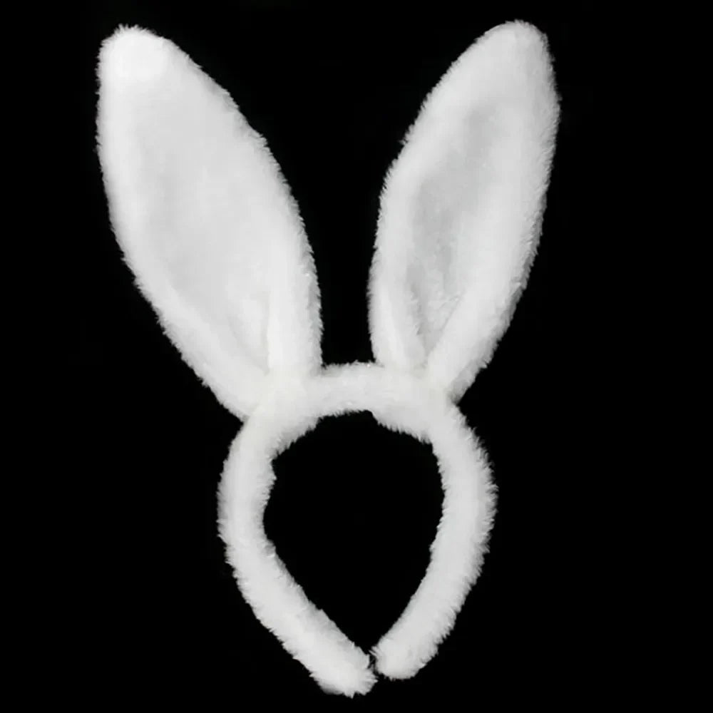 FluffPop Bunny Band – Soft Plush Rabbit Ear Headband for Women & Girls (Cosplay, Parties, Easter Fun!)