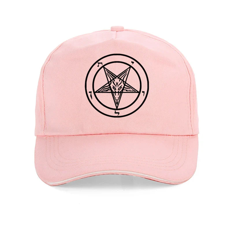Pentagram Gothic Occult Satan Baseball Cap – Unisex Dad Hat Summer Leisure Trucker Cap Snapback Gorras