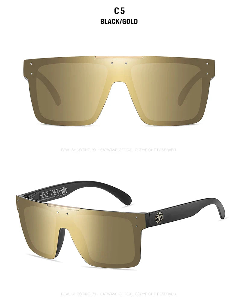 HEAT WAVE: OVERDRIVE Polarized Lens Cyclone-Glam UV400 Sunglasses – Lizard Vigilante Limited Run Edition