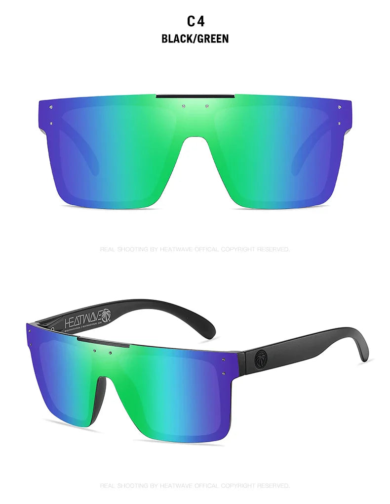 HEAT WAVE: OVERDRIVE Polarized Lens Cyclone-Glam UV400 Sunglasses – Lizard Vigilante Limited Run Edition