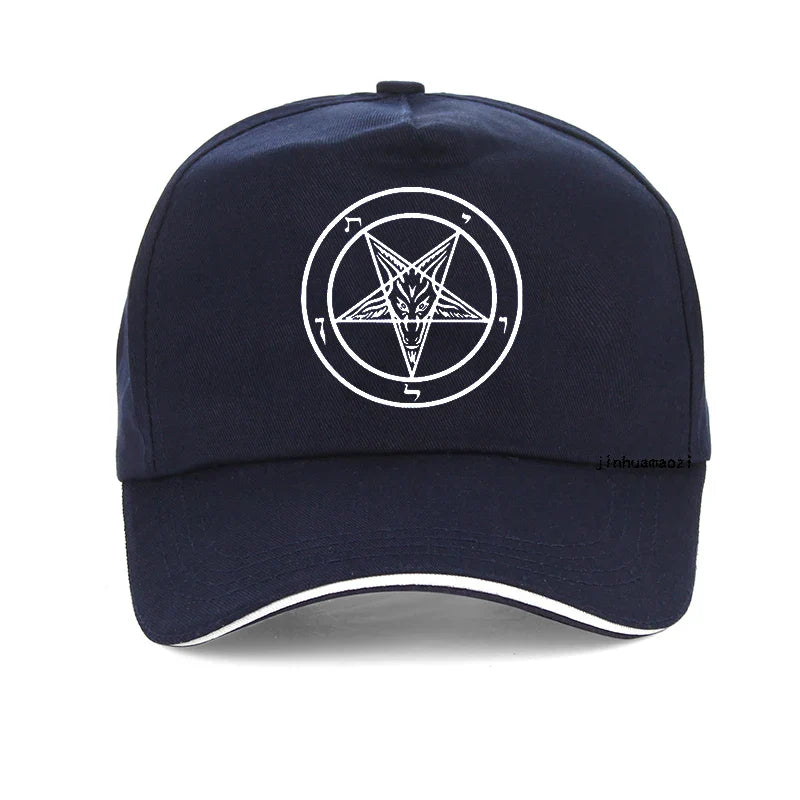 Pentagram Gothic Occult Satan Baseball Cap – Unisex Dad Hat Summer Leisure Trucker Cap Snapback Gorras