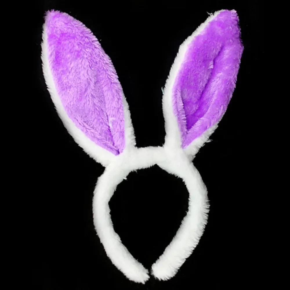 FluffPop Bunny Band – Soft Plush Rabbit Ear Headband for Women & Girls (Cosplay, Parties, Easter Fun!)