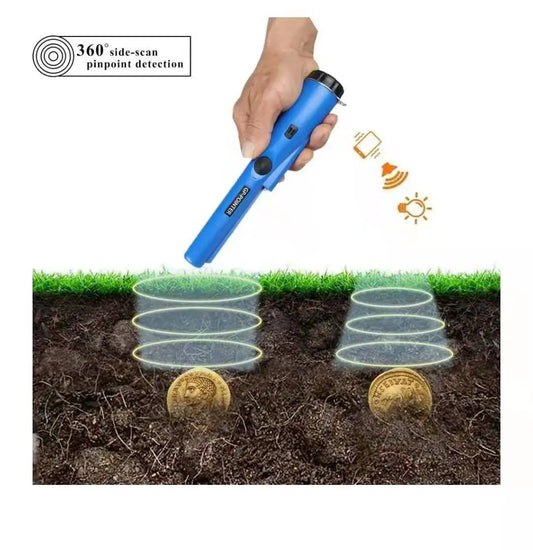 “Hellpoint V9” – Tactical Handheld Pinpointer Metal Detector for Coins, Gold, and Underground Chaos