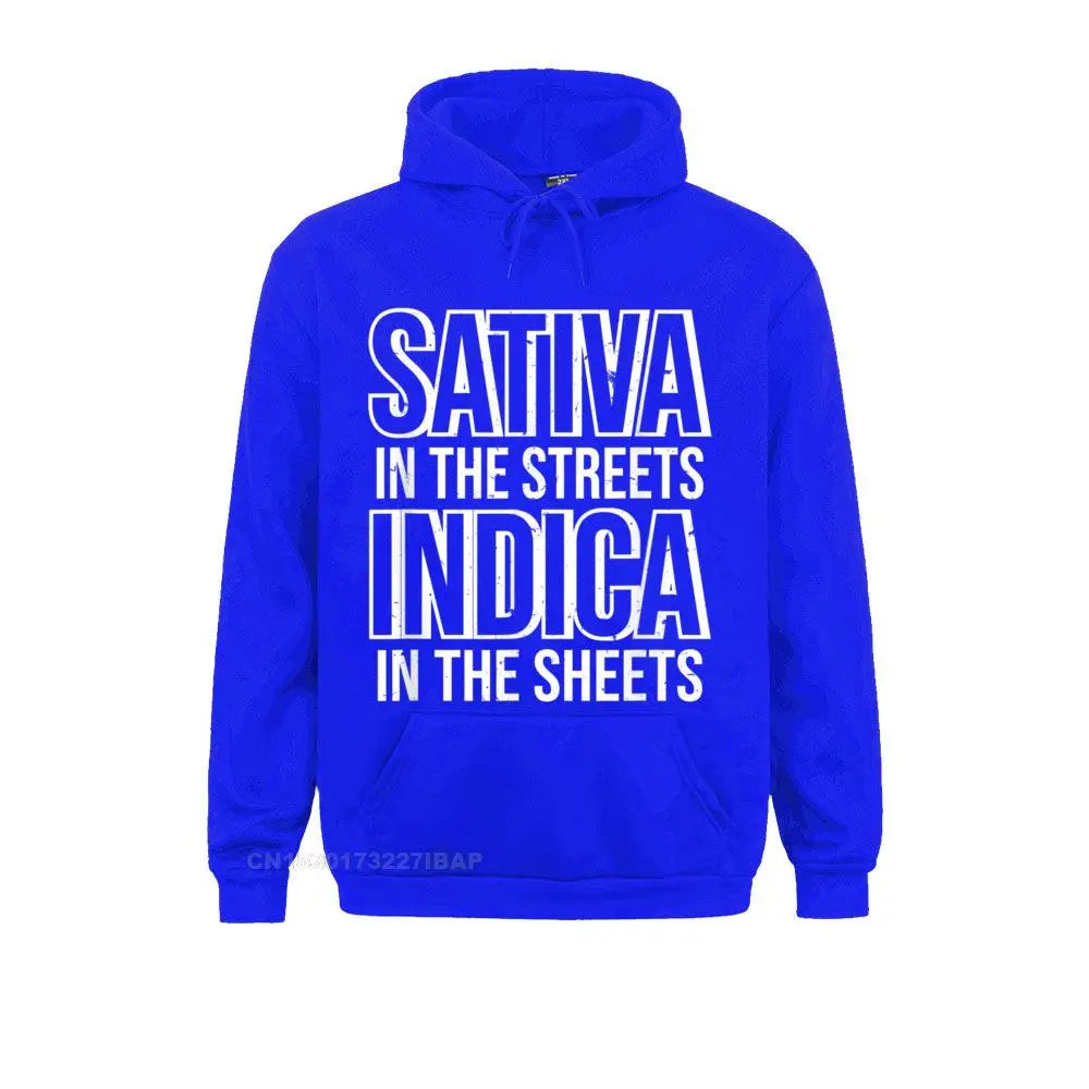 Sativa vs Indica Hoodie – 420 Heavy Hit Graphic Streetwear for Blunt Legends, Smoke Shows & Couch-Locked Icons