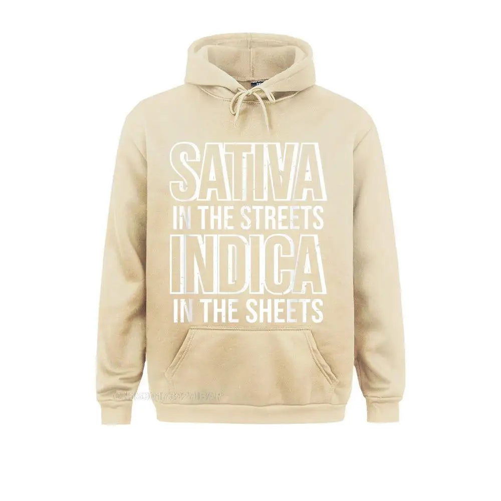 Sativa vs Indica Hoodie – 420 Heavy Hit Graphic Streetwear for Blunt Legends, Smoke Shows & Couch-Locked Icons