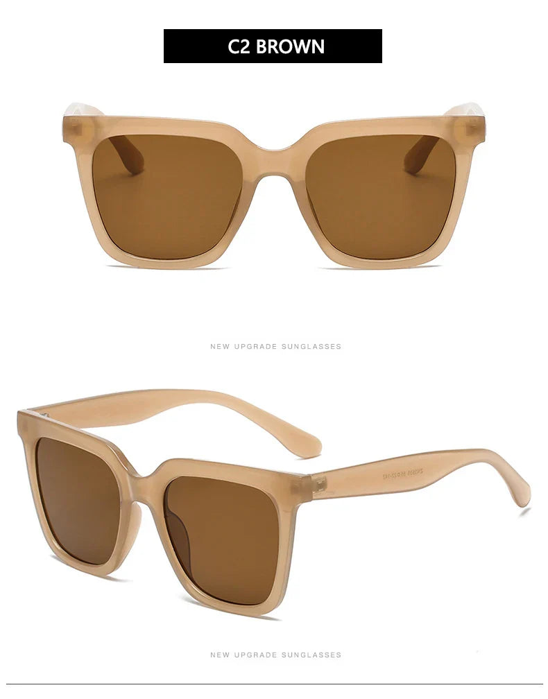 Vintage Riot Retro Square Sunglasses – UV400 Mirror Lens Rockstar-Grade Shades for Badass Women & High-Rolling Rebels