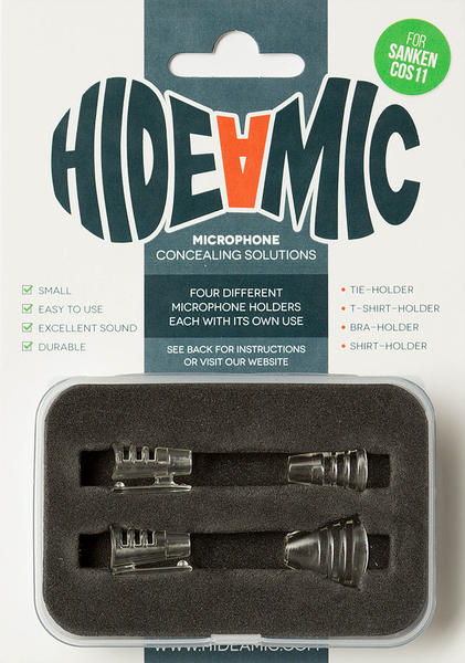 Hide-A-Mic COS11 Set 4 different holders (Beige, White, Clear, Black, Grey)
