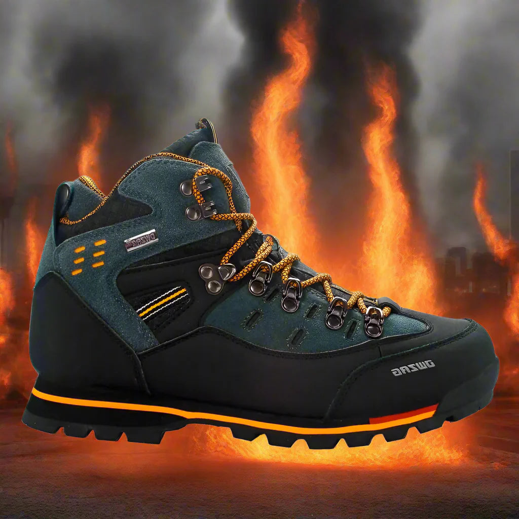 RiffHiker V1 – Men’s Leather Climbing Boots for Mountain Trails & Street Rebellion