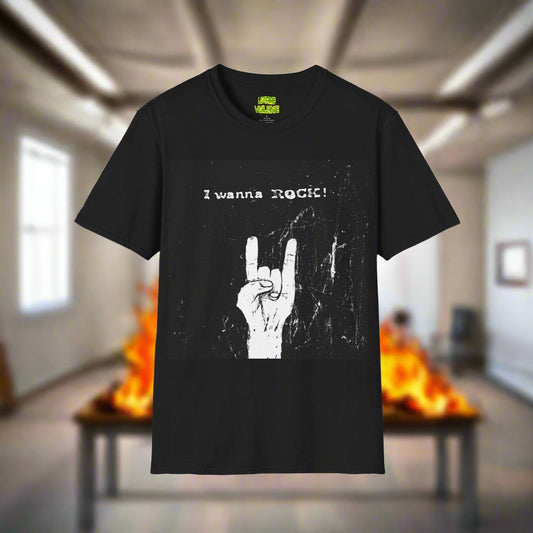 I Wanna Rock (And You Better Let Me) – Ultra-Soft Lizard Vigilante T-Shirt for Maximum Decibel Living