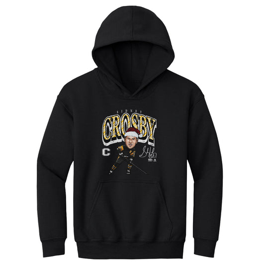 Sidney Crosby Pittsburgh Cartoon Santa Hat WHT