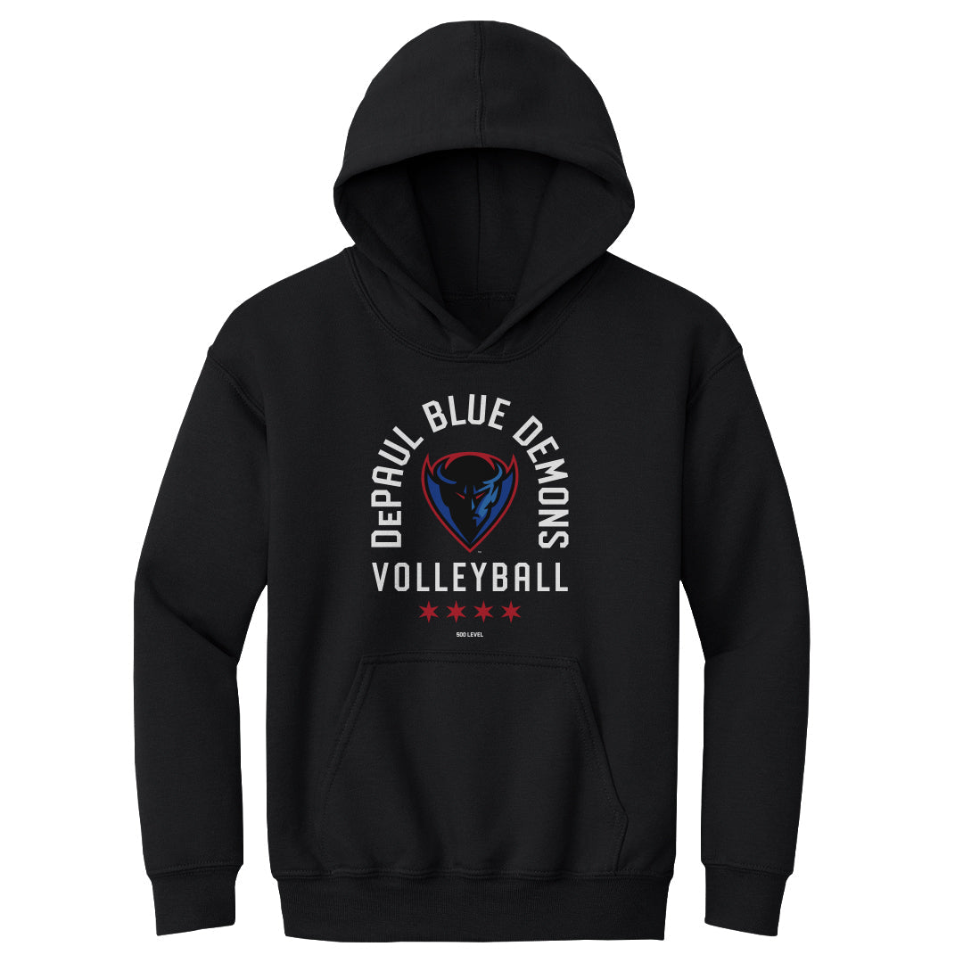 DePaul Blue Demons Volleyball Arc WHT