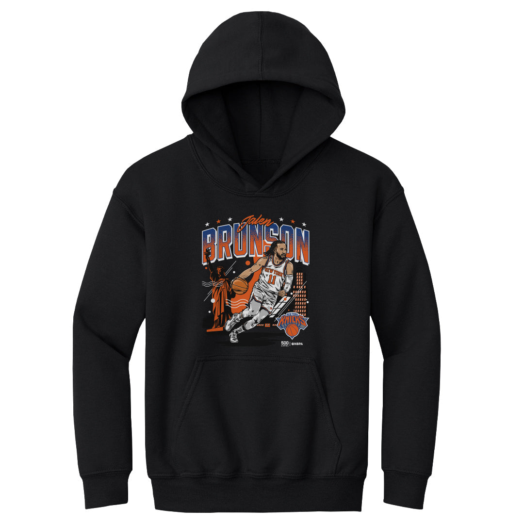 Jalen Brunson New York Knicks Skyline WHT