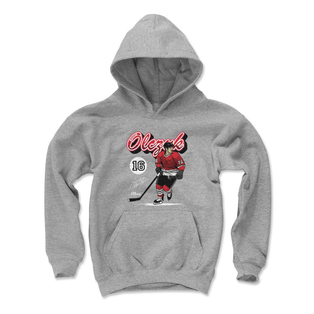 Eddie Olczyk Chicago Retro Script WHT