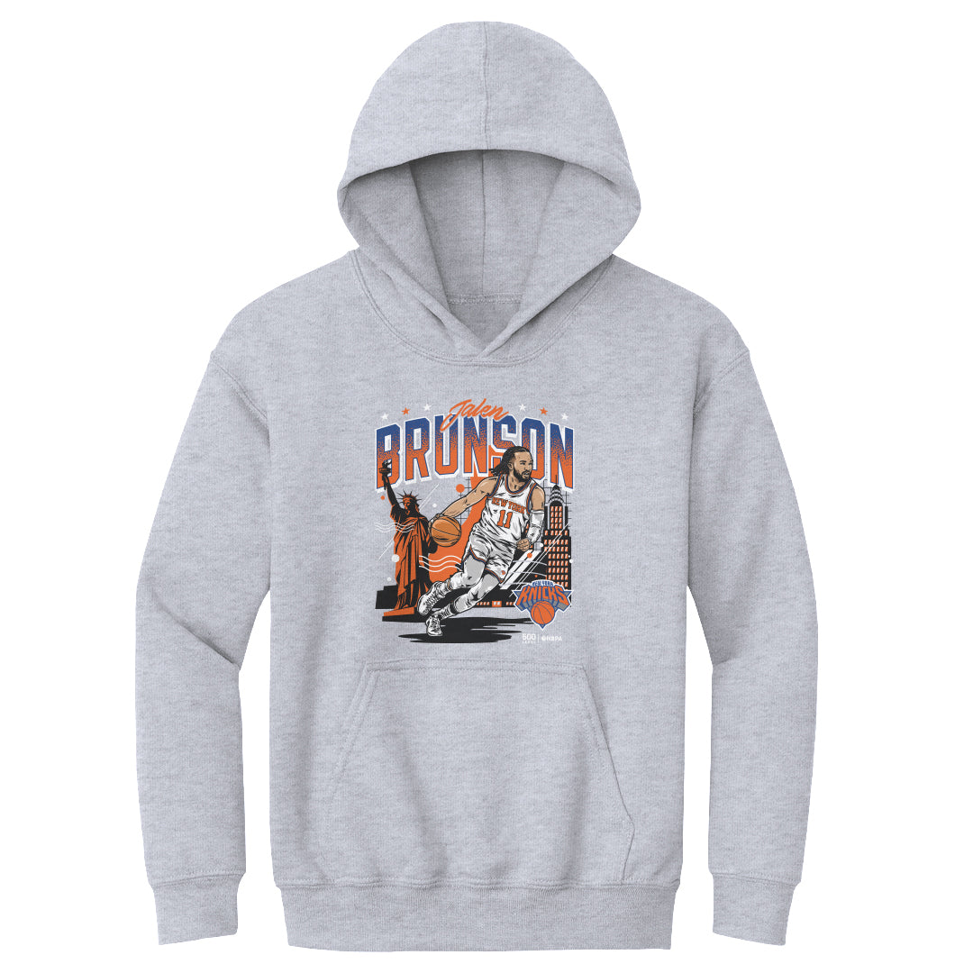 Jalen Brunson New York Knicks Skyline WHT