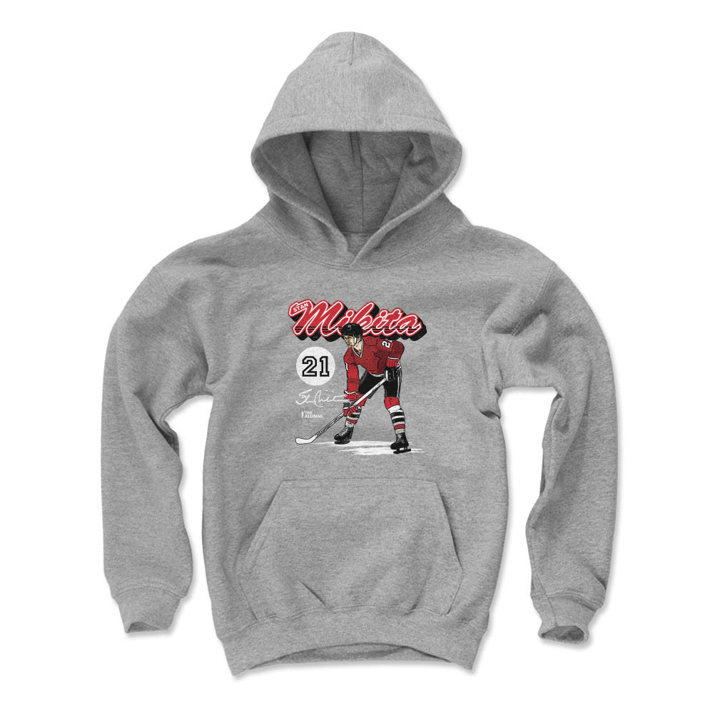 Stan Mikita Chicago Retro Script WHT