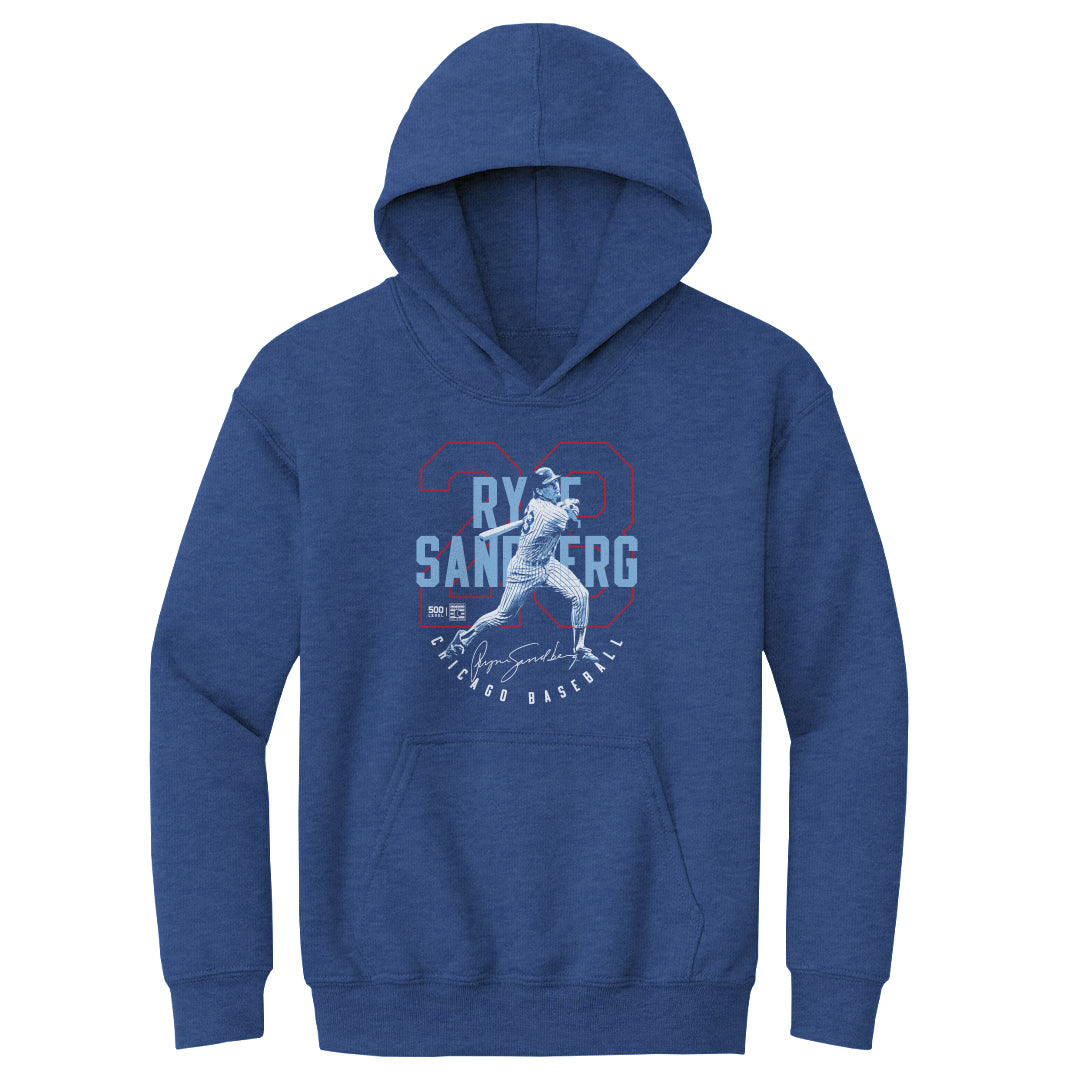 Ryne Sandberg Chicago C Outline WHT