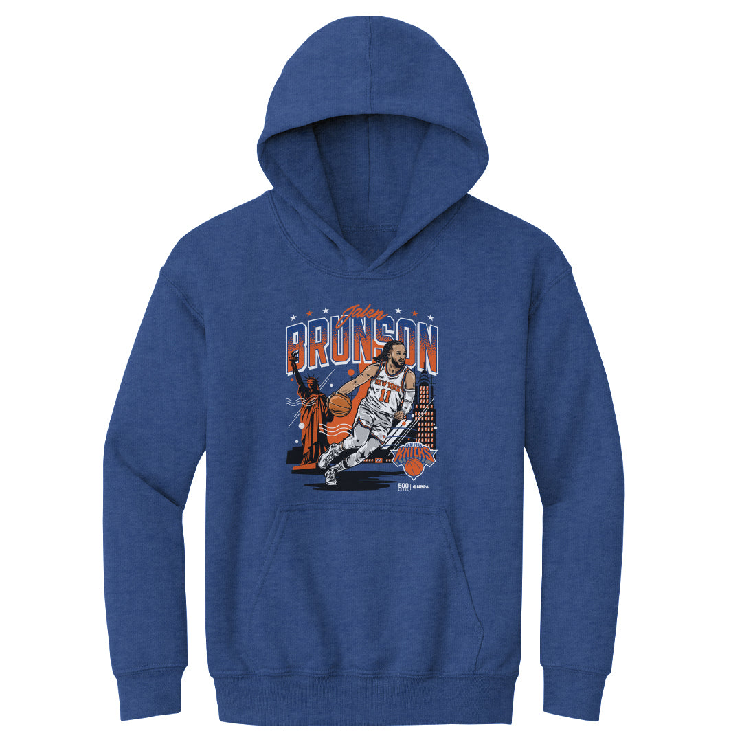 Jalen Brunson New York Knicks Skyline WHT
