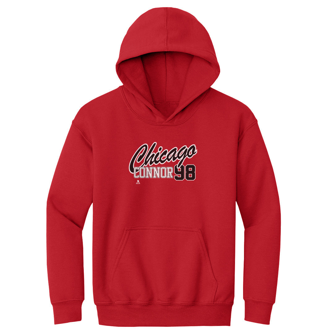 Connor Bedard Chicago Script 98 WHT