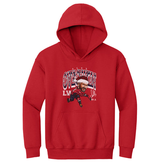 Alex Ovechkin Washington Cartoon Santa Hat WHT
