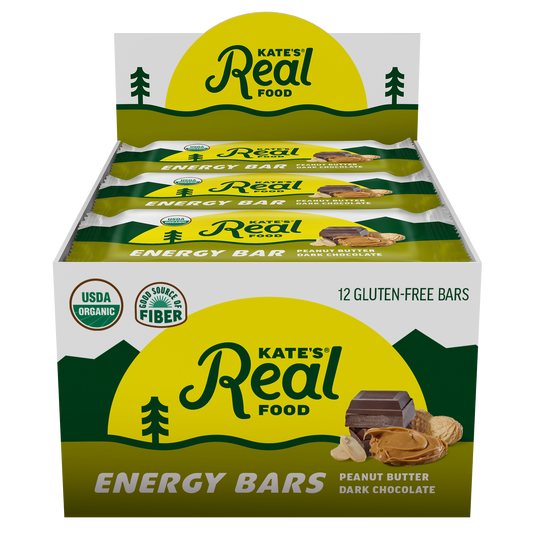 Kate's Real Food Peanut Butter Dark Chocolate Bars - 12pk