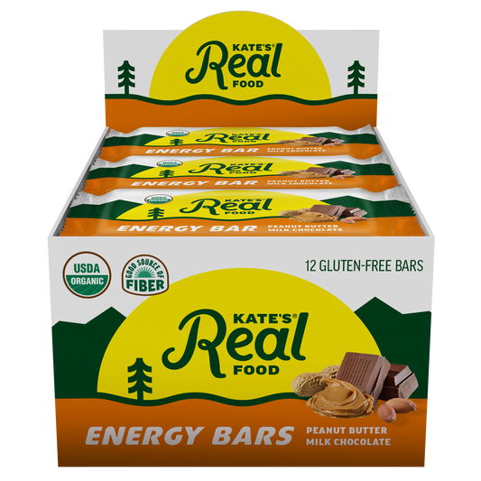Kate's Real Food Peanut Butter Milk Chocolate Bars - 12 Count