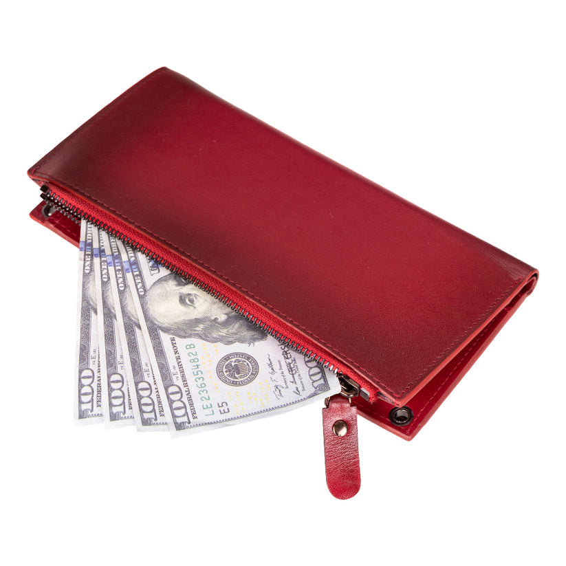 Kaycee Leather Women's Cell Phone Wallet with Strap