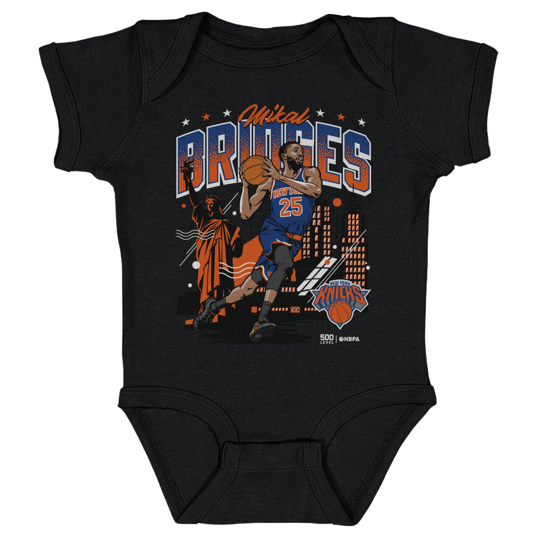 Mikal Bridges New York Knicks Skyline WHT