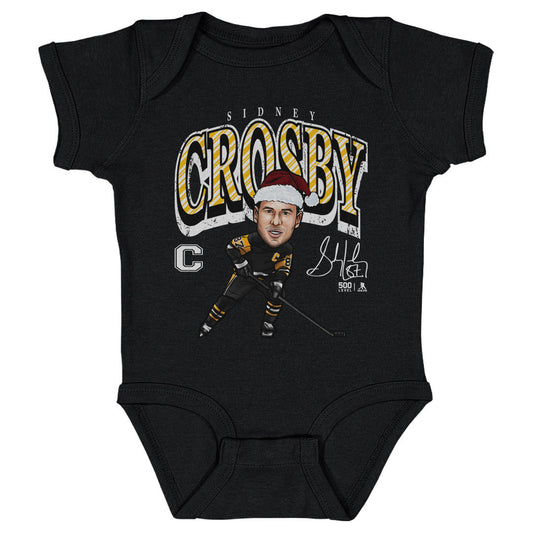 Sidney Crosby Pittsburgh Cartoon Santa Hat WHT