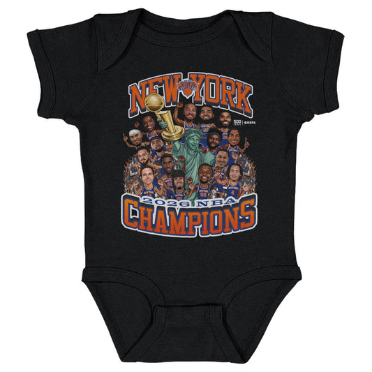 New York Knicks NBA Finals 2026 Champions Caricature WHT