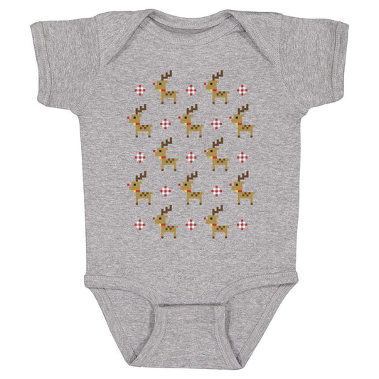 Christmas 8-bit Reindeer WHT