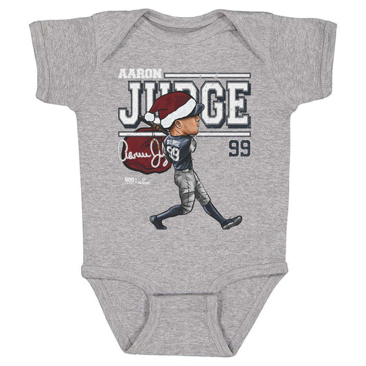 Aaron Judge New York Y Cartoon Santa Hat WHT
