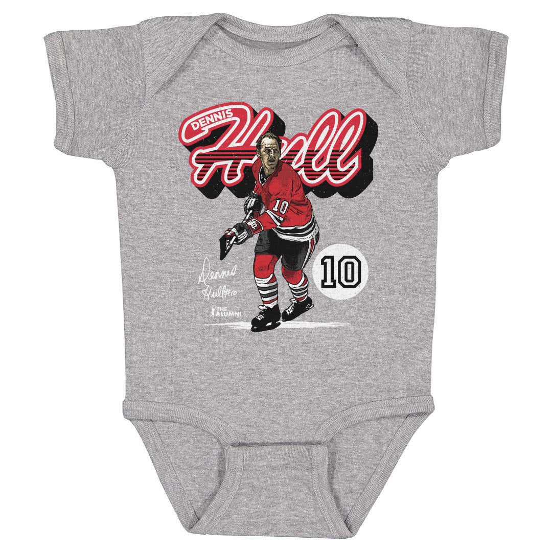 Dennis Hull Chicago Retro Script WHT