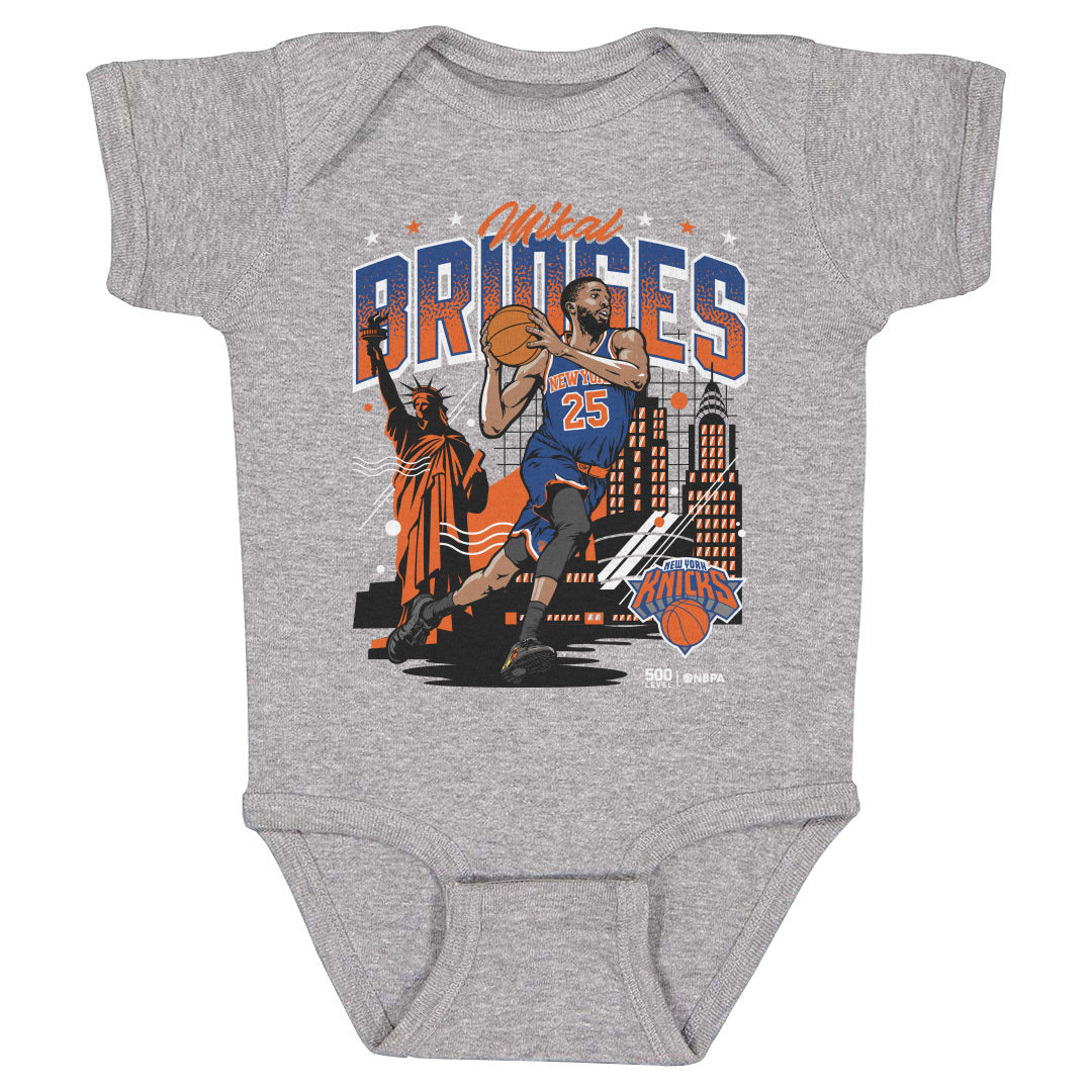 Mikal Bridges New York Knicks Skyline WHT