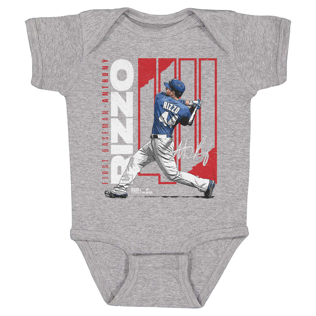 Anthony Rizzo Chicago C Stretch WHT