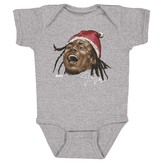 Justin Jefferson Minnesota Portrait Santa Hat WHT