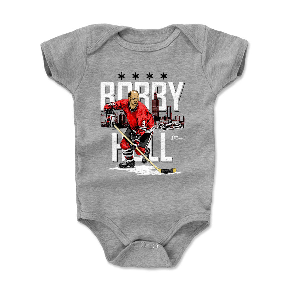 Bobby Hull Chicago Skyline WHT