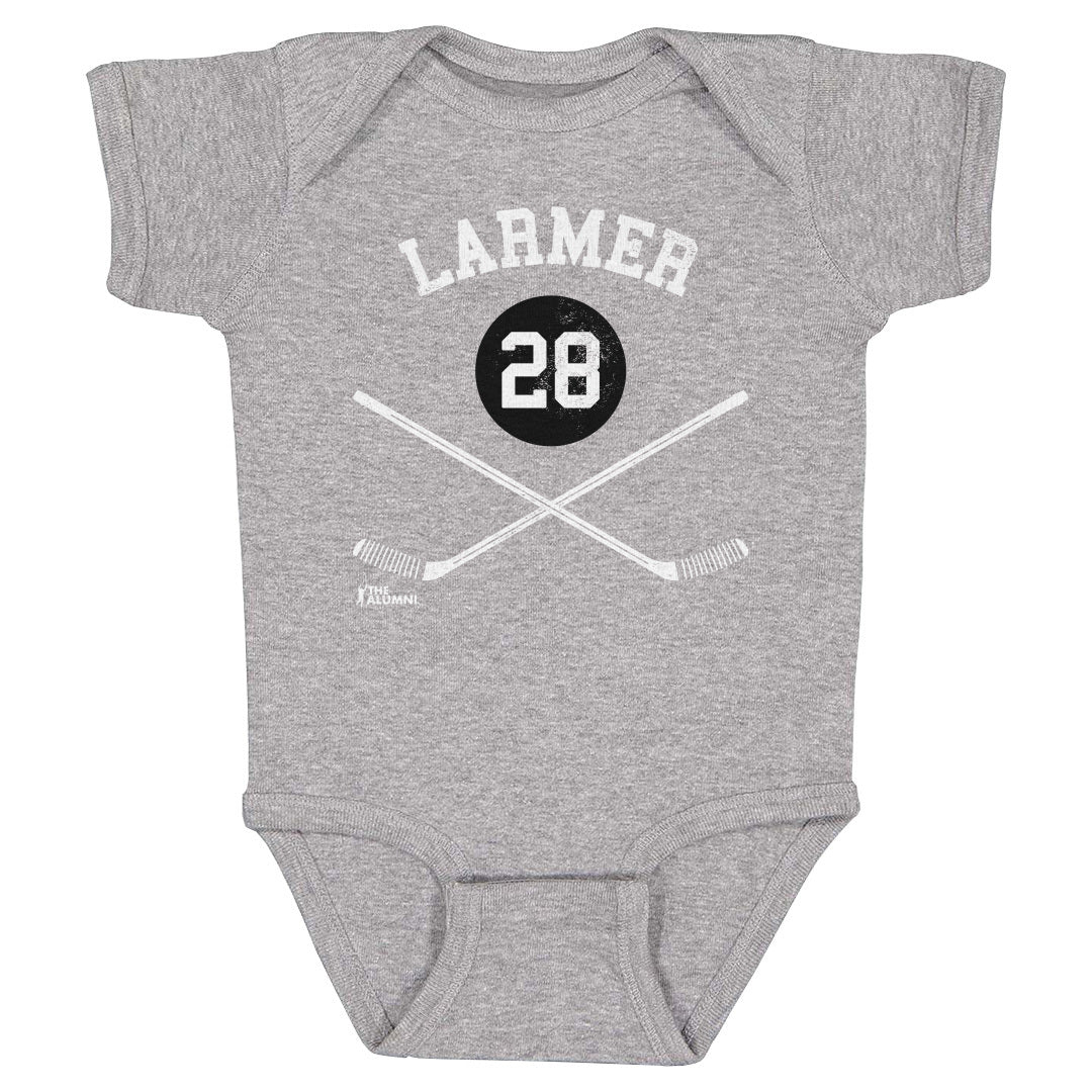 Steve Larmer Chicago 28 Sticks WHT
