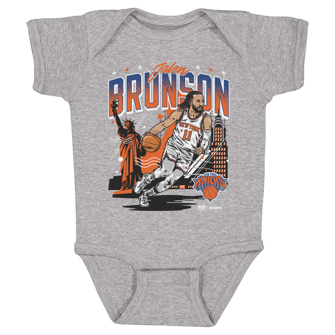 Jalen Brunson New York Knicks Skyline WHT
