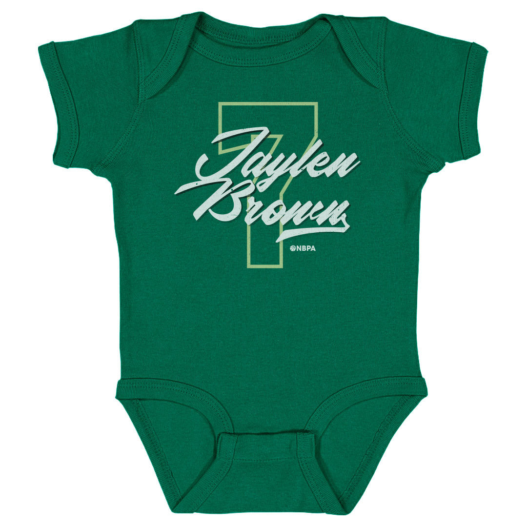 Jaylen Brown Boston Number Script WHT